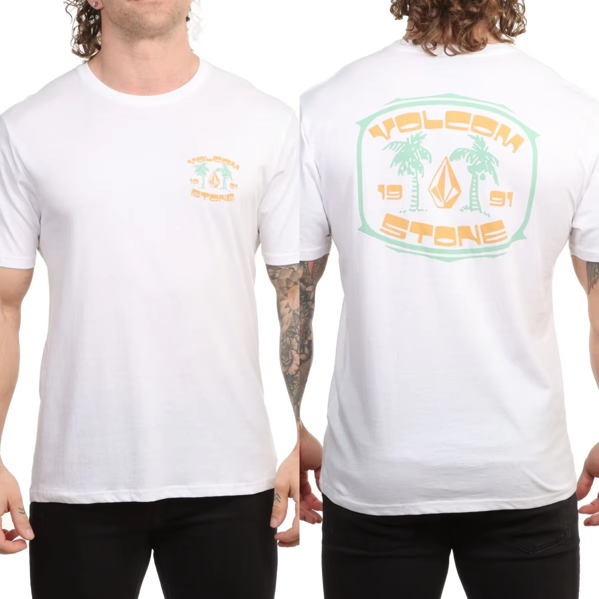 Angle Iron Palm Volcom Skatebo - đánh giá và giá Streetwear Brand Tees