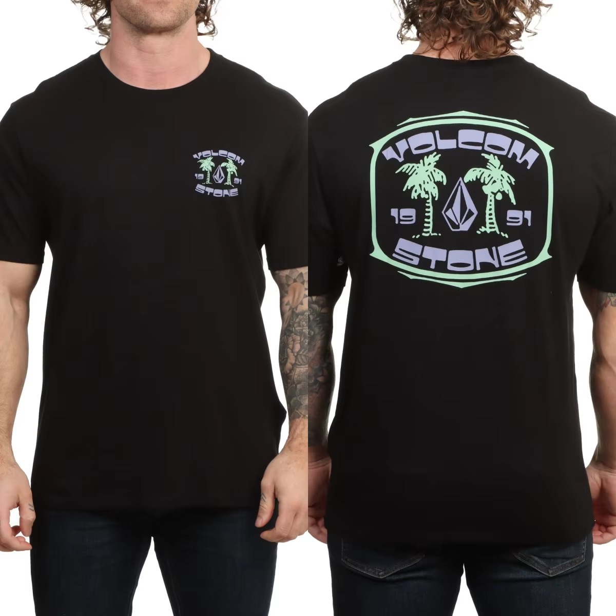 Angle Iron Palm Volcom Skatebo - đánh giá và giá Streetwear Brand Tees